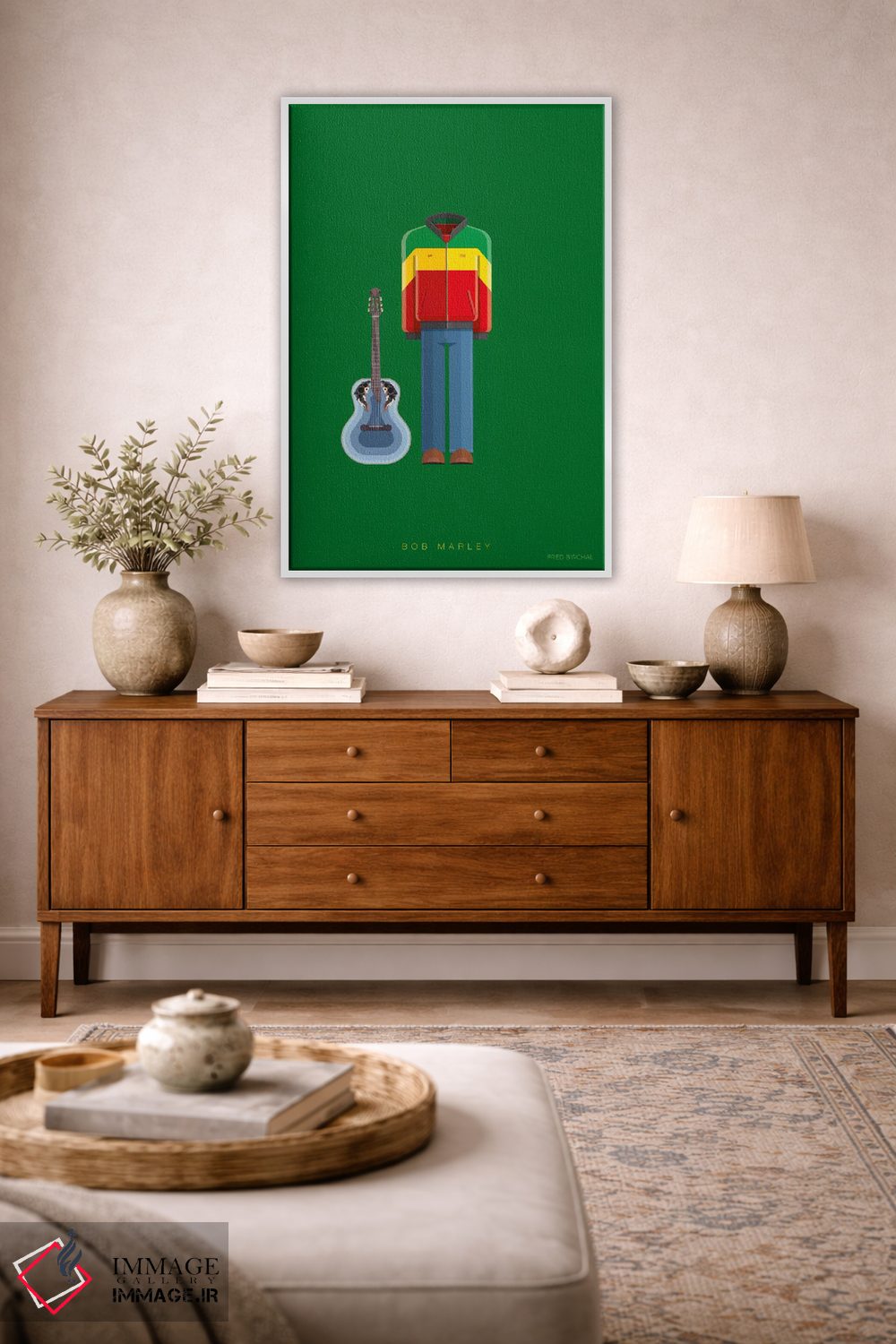 تابلو دکوراتیو باب مارلی اثر فرد بیرچال - D2W