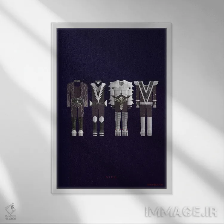 تابلو دکوراتیو کیس اثر فرد بیرچال - نمای قابدار سفید