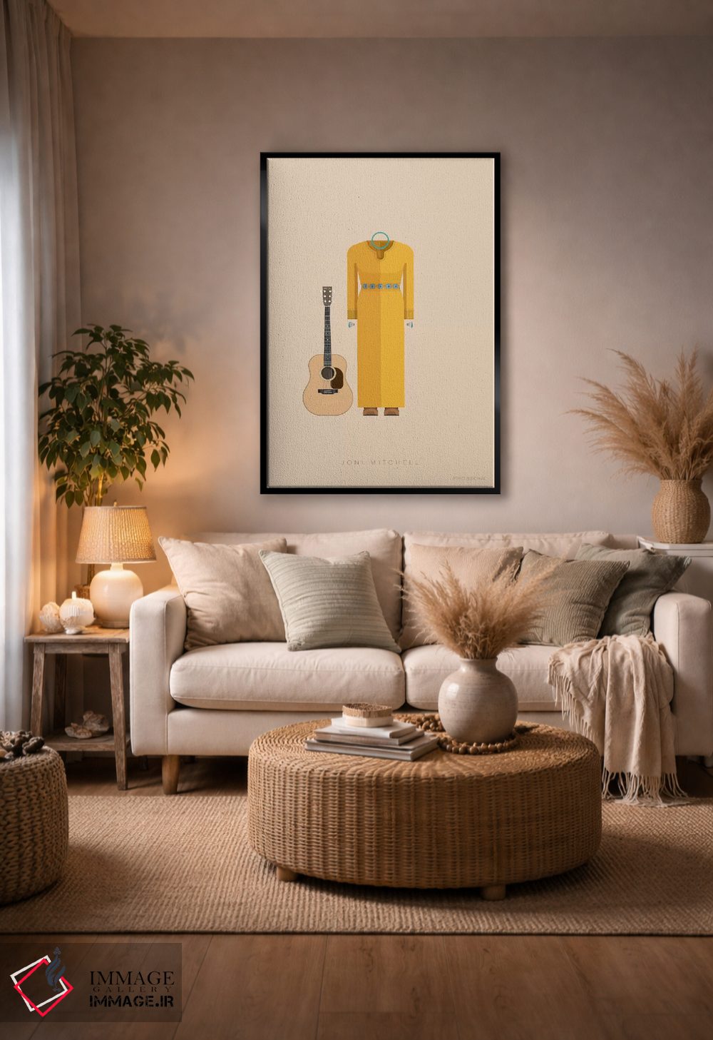 تابلو دکوراتیو جانی میچل اثر فرد بیرچال - D4B