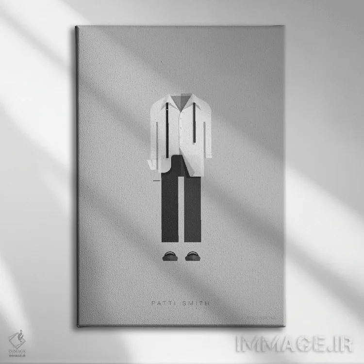 تابلو دکوراتیو پتی اسمیت اثر فرد بیرچال - نمای روبهرو روی دیوار