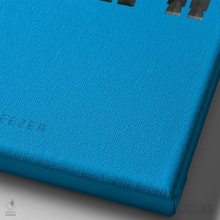 تابلو دکوراتیو ویزر اثر فرد بیرچال - نمای نزدیک بافت بوم