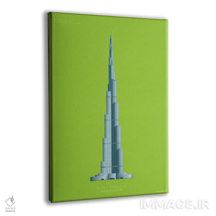 تابلو دکوراتیو برج خلیفه – دبی، امارات متحده عربی اثر فرد بیرچال - نمای پرسپکتیو محصول