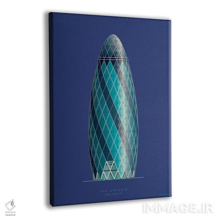تابلو دکوراتیو ۳۰ خیابان سنت مری اکس – لندن، انگلستان اثر فرد بیرچال - نمای پرسپکتیو محصول