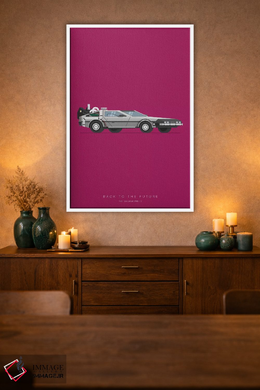 تابلو مینیمال بازگشت به آینده اثر فرد بیرچال - D1W