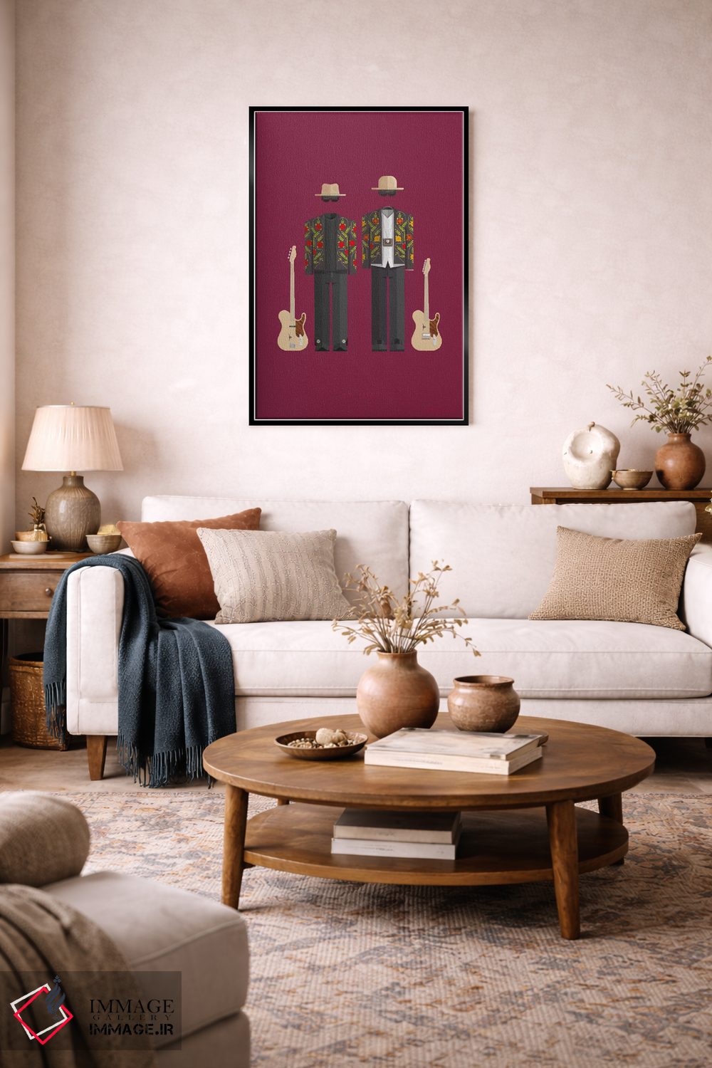 تابلو دکوراتیو زی زی تاپ اثر فرد بیرچال - D5B