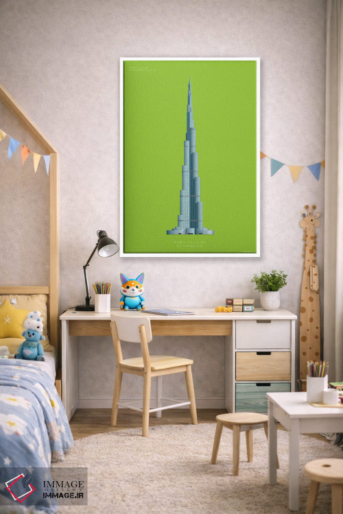 تابلو دکوراتیو برج خلیفه – دبی، امارات متحده عربی اثر فرد بیرچال - D1W