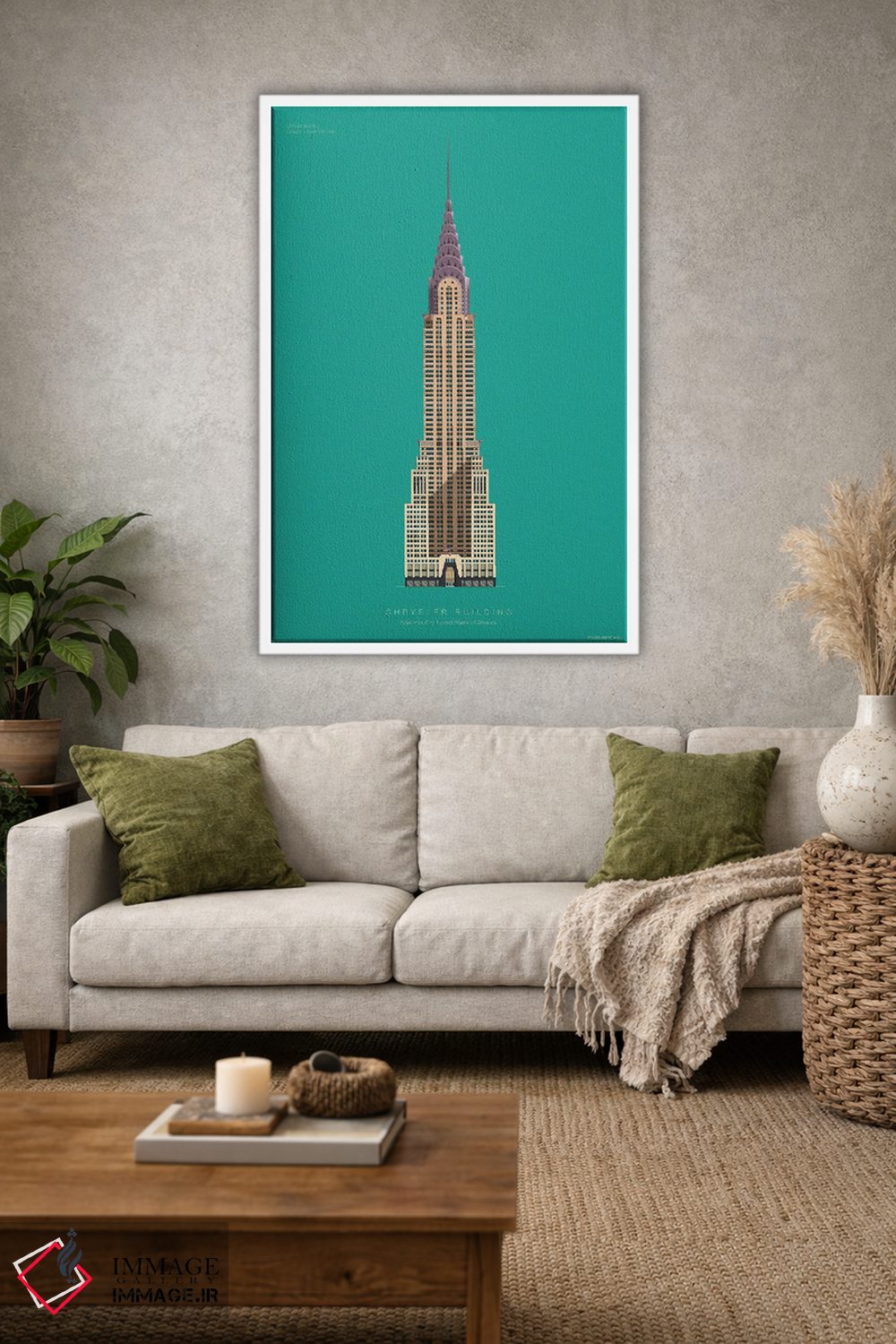 تابلو دکوراتیو ساختمان کرایسلر – نیویورک، آمریکا اثر فرد بیرچال - D1W