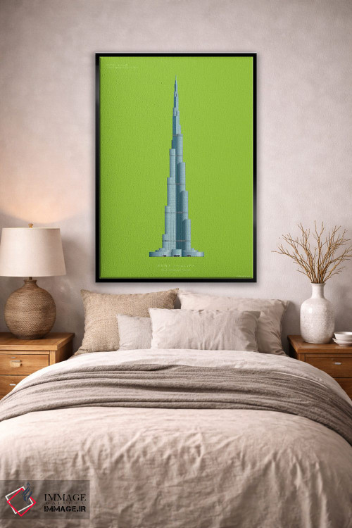 تابلو دکوراتیو برج خلیفه – دبی، امارات متحده عربی اثر فرد بیرچال - D2B