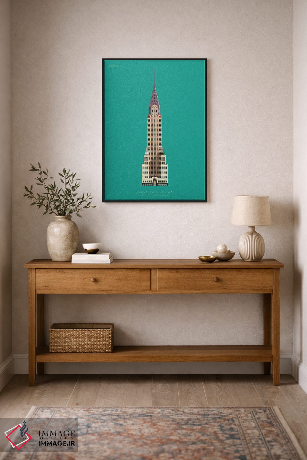 تابلو دکوراتیو ساختمان کرایسلر – نیویورک، آمریکا اثر فرد بیرچال - D2B