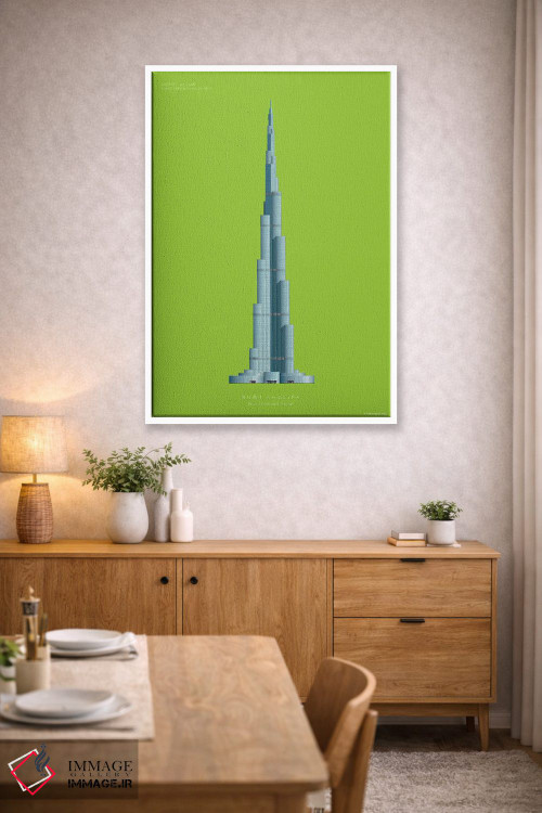 تابلو دکوراتیو برج خلیفه – دبی، امارات متحده عربی اثر فرد بیرچال - D4W