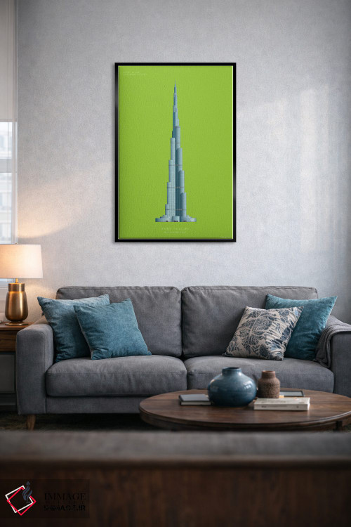 تابلو دکوراتیو برج خلیفه – دبی، امارات متحده عربی اثر فرد بیرچال - D6B