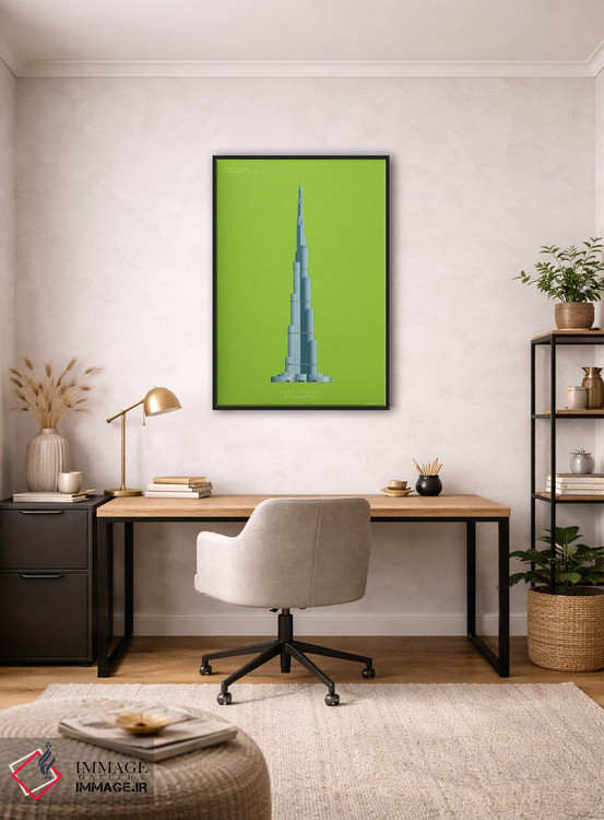 تابلو دکوراتیو برج خلیفه – دبی، امارات متحده عربی اثر فرد بیرچال - D5B