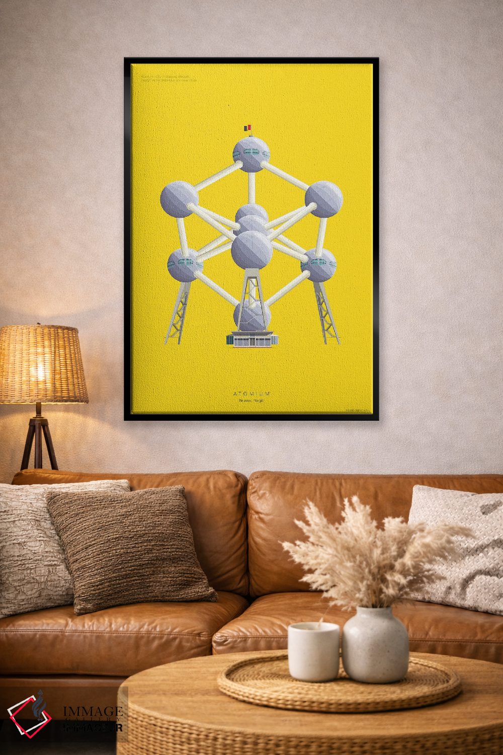 تابلو دکوراتیو اتومیوم – بروکسل، بلژیک اثر فرد بیرچال - D4B