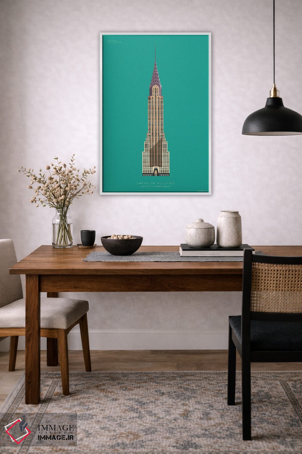 تابلو دکوراتیو ساختمان کرایسلر – نیویورک، آمریکا اثر فرد بیرچال - D4W