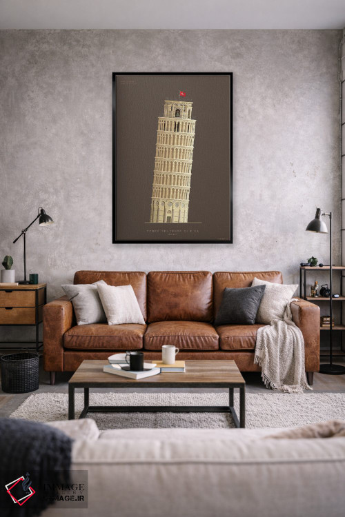 تابلو دکوراتیو برج کج پیزا – پیزا، ایتالیا اثر فرد بیرچال - D1B