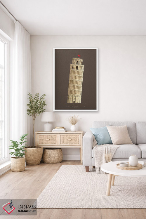 تابلو دکوراتیو برج کج پیزا – پیزا، ایتالیا اثر فرد بیرچال - D2W