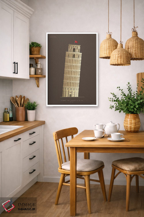 تابلو دکوراتیو برج کج پیزا – پیزا، ایتالیا اثر فرد بیرچال - D5W