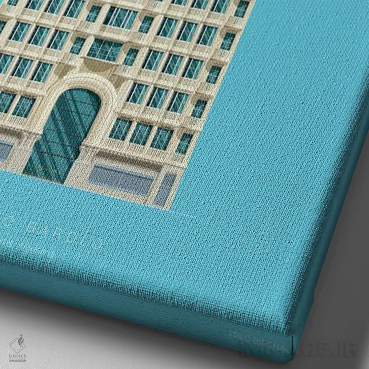 تابلو دکوراتیو کاخ بارولو – بوئنوس آیرس، آرژانتین اثر فرد بیرچال - نمای نزدیک بافت بوم