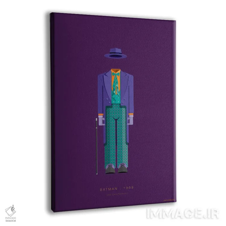 تابلو دکوراتیو بتمن جوکر اثر فرد بیرچال - نمای پرسپکتیو محصول