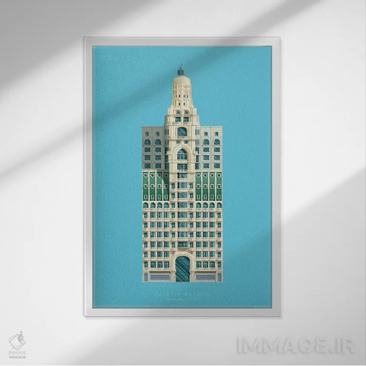 تابلو دکوراتیو کاخ بارولو – بوئنوس آیرس، آرژانتین اثر فرد بیرچال - نمای قابدار سفید