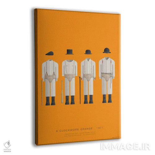 تابلو مینیمال پرتقال کوکی اثر فرد بیرچال - نمای پرسپکتیو محصول