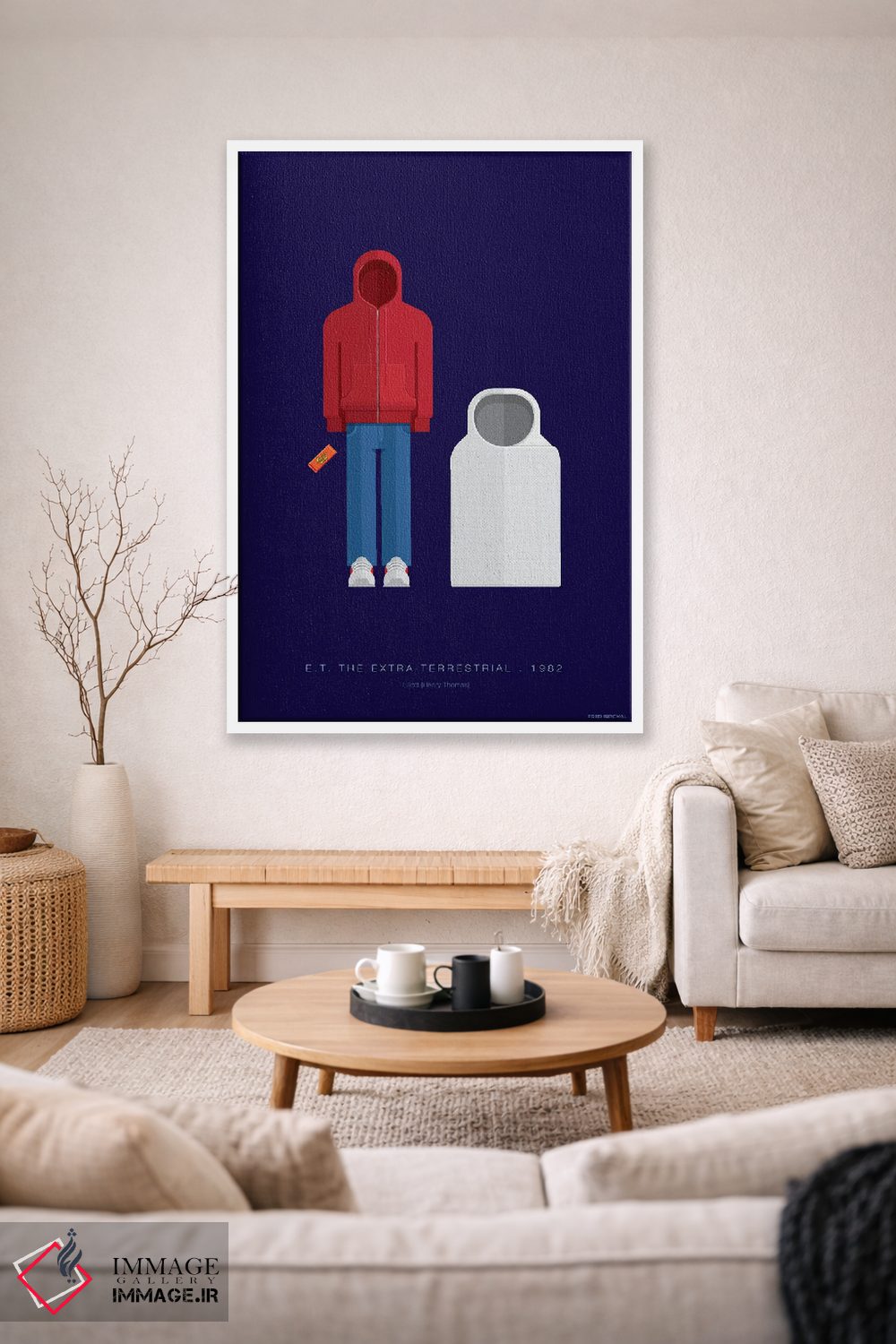 تابلو دکوراتیو ای.تی. موجود فرازمینی اثر فرد بیرچال - D1W