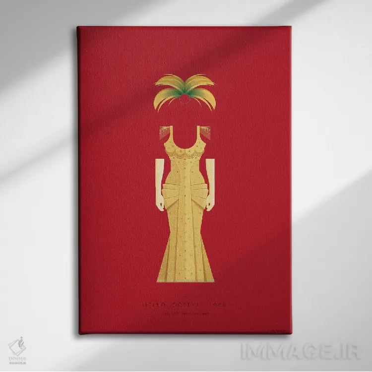 تابلو دکوراتیو سلام دالی! اثر فرد بیرچال - نمای روبهرو روی دیوار