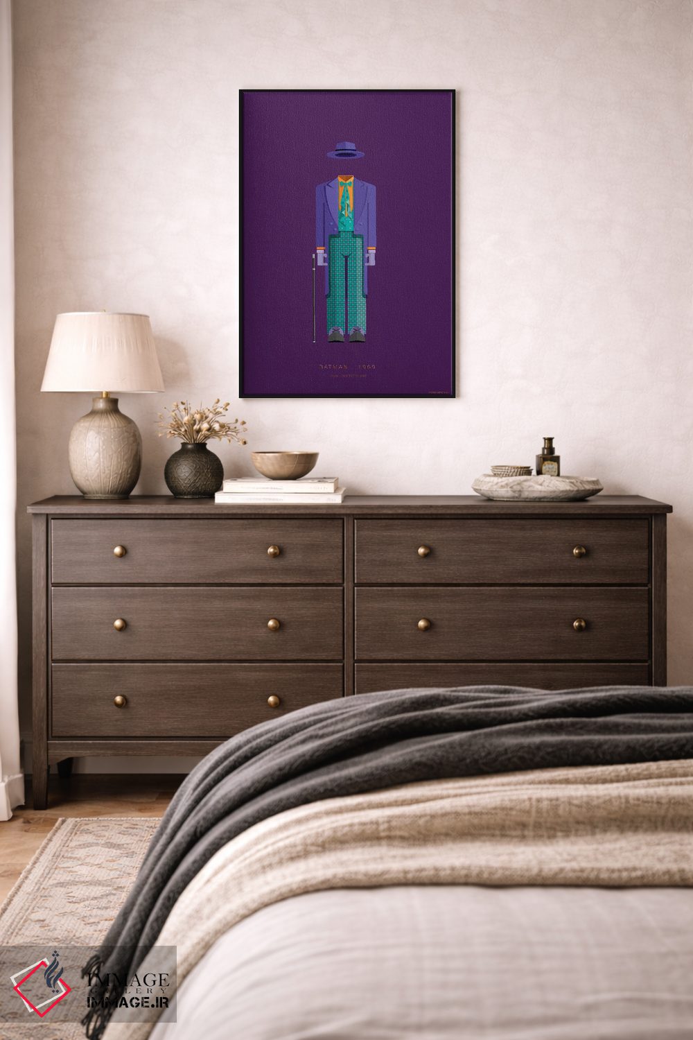 تابلو دکوراتیو بتمن جوکر اثر فرد بیرچال - D4B