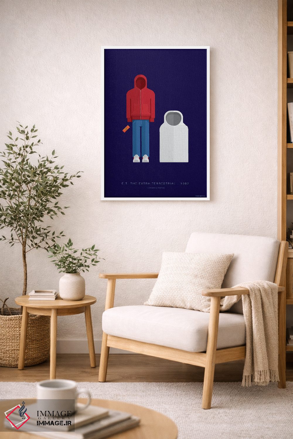 تابلو دکوراتیو ای.تی. موجود فرازمینی اثر فرد بیرچال - D6W