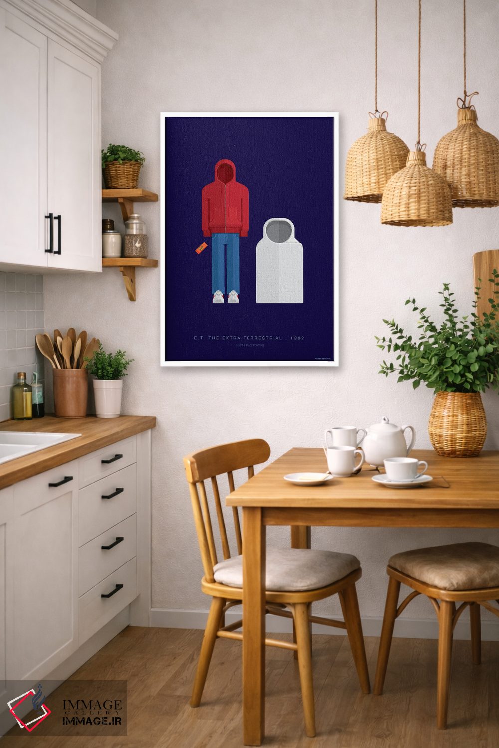 تابلو دکوراتیو ای.تی. موجود فرازمینی اثر فرد بیرچال - D5W