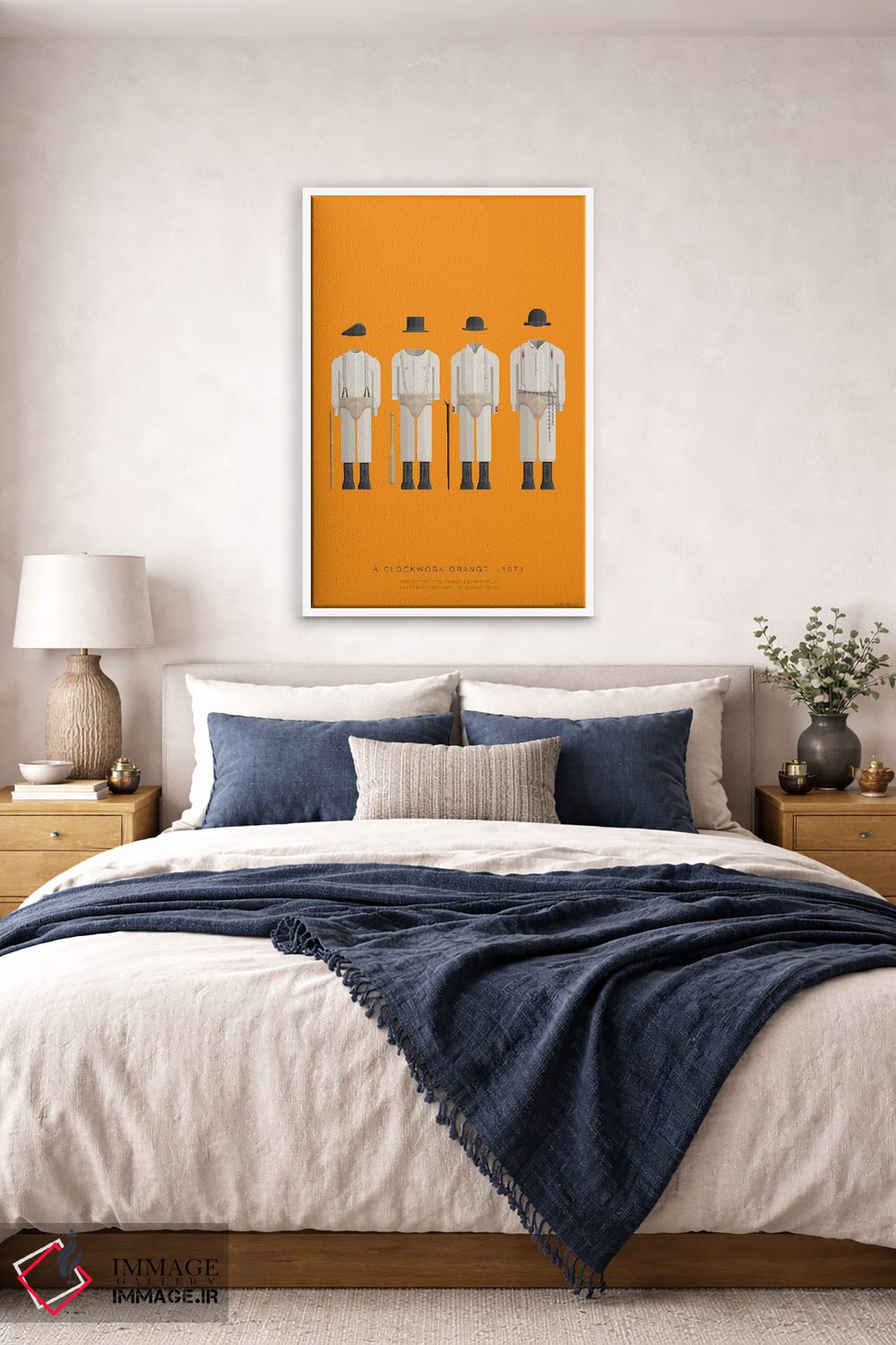 تابلو مینیمال پرتقال کوکی اثر فرد بیرچال - D6W