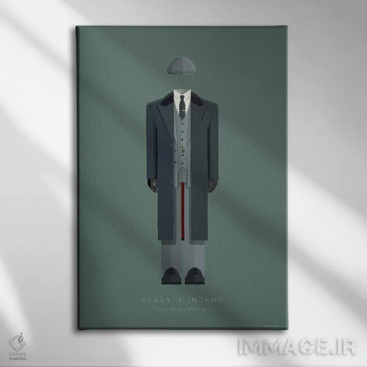 تابلو دکوراتیو پیکی بلایندرز اثر فرد بیرچال - نمای روبهرو روی دیوار