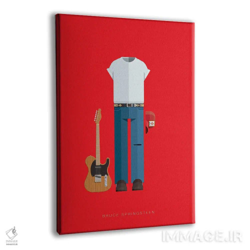 تابلو دکوراتیو بروس اسپرینگستین اثر فرد بیرچال - نمای پرسپکتیو محصول