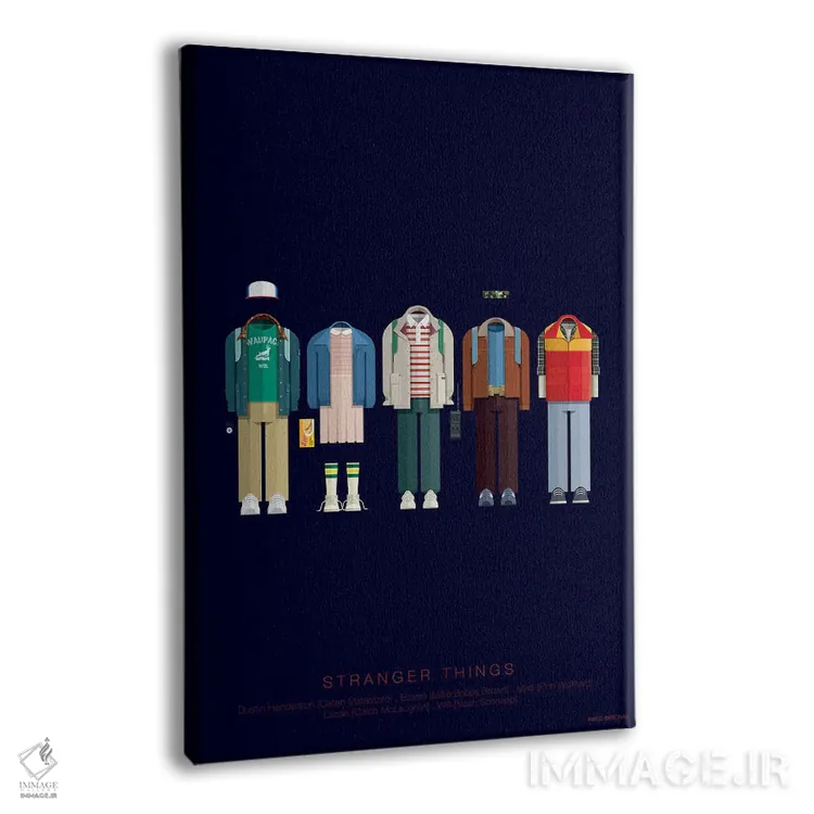 تابلو مینیمال چیزهای عجیب اثر فرد بیرچال - نمای پرسپکتیو محصول