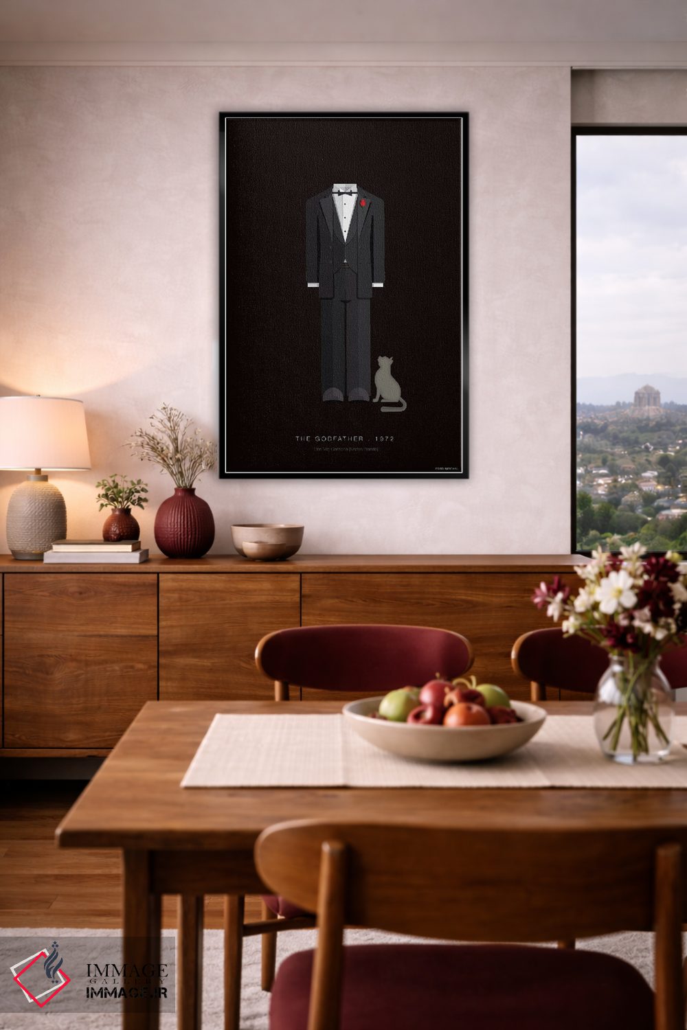 تابلو دکوراتیو پدرخوانده دون ویتو کورلئونه اثر فرد بیرچال - D3B
