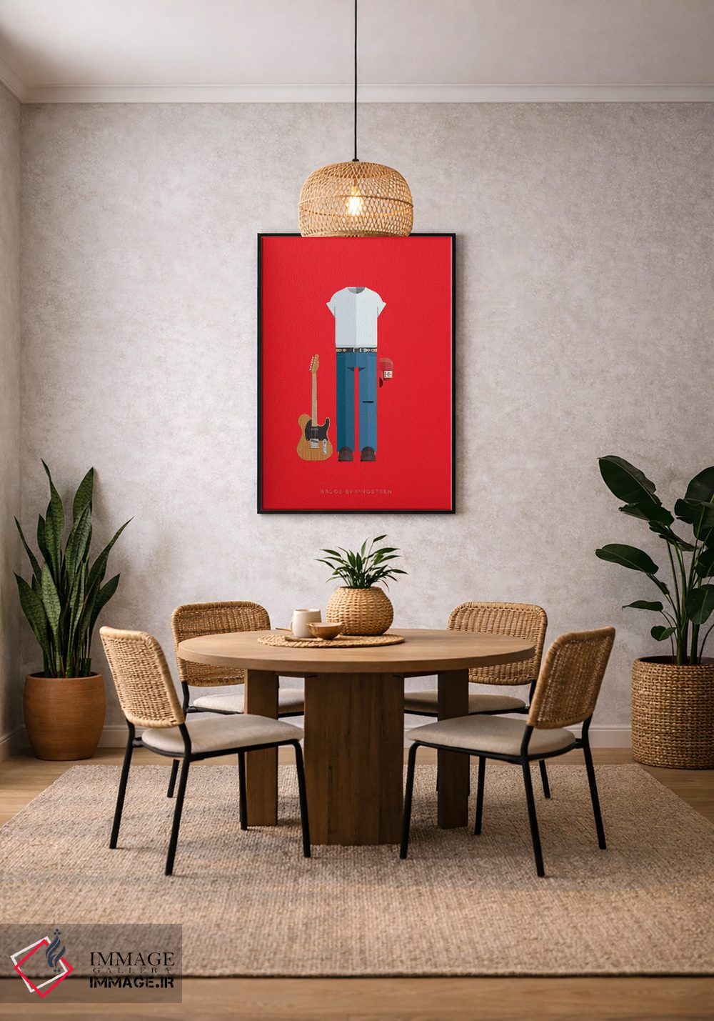 تابلو دکوراتیو بروس اسپرینگستین اثر فرد بیرچال - D3B