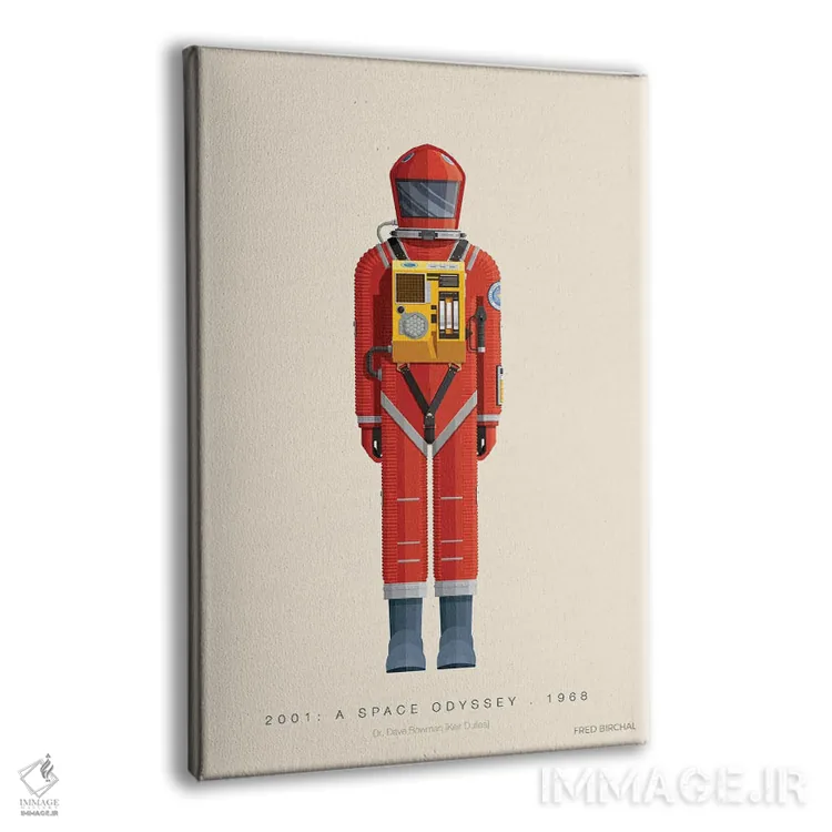 تابلو مینیمال ۲۰۰۱: یک اودیسه فضایی اثر فرد بیرچال - نمای پرسپکتیو محصول