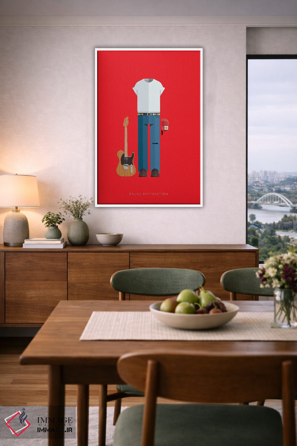 تابلو دکوراتیو بروس اسپرینگستین اثر فرد بیرچال - D5W