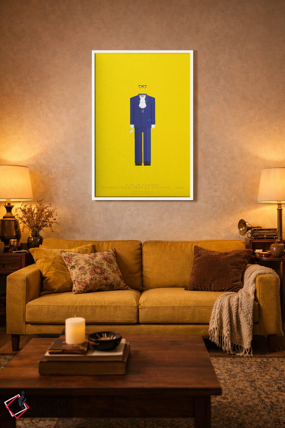 تابلو مینیمال آستین پاورز اثر فرد بیرچال - D2W