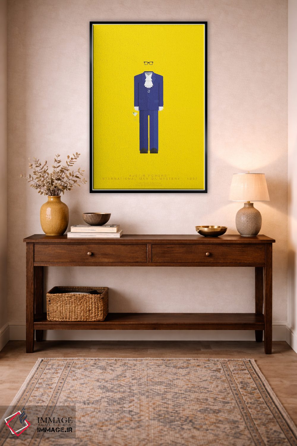 تابلو مینیمال آستین پاورز اثر فرد بیرچال - D3B