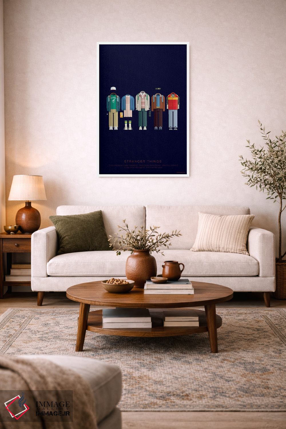تابلو مینیمال چیزهای عجیب اثر فرد بیرچال - D2W
