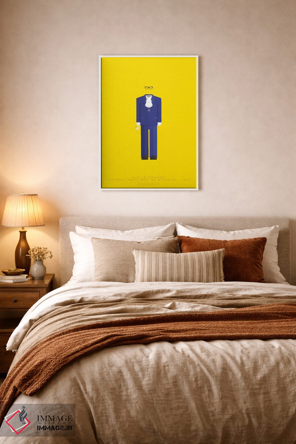 تابلو مینیمال آستین پاورز اثر فرد بیرچال - D5W