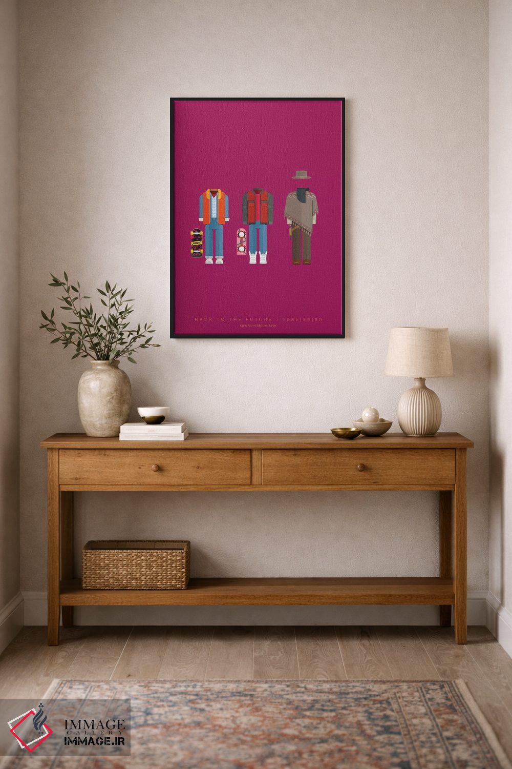 تابلو مینیمال سه گانه بازگشت به آینده اثر فرد بیرچال - D2B