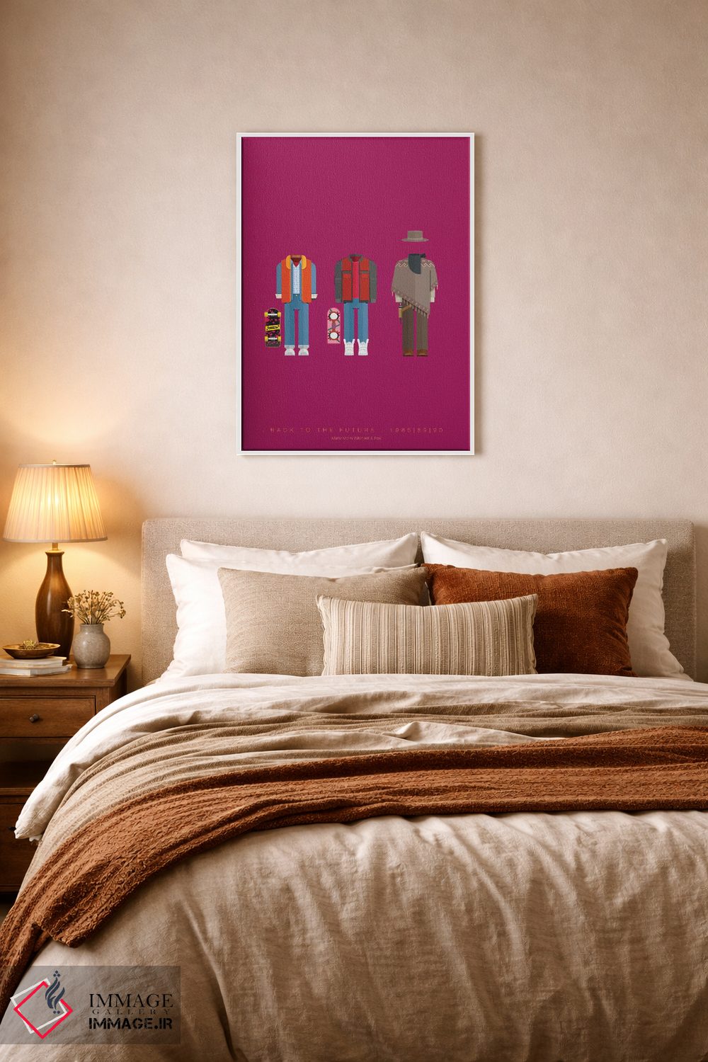 تابلو مینیمال سه گانه بازگشت به آینده اثر فرد بیرچال - D5W