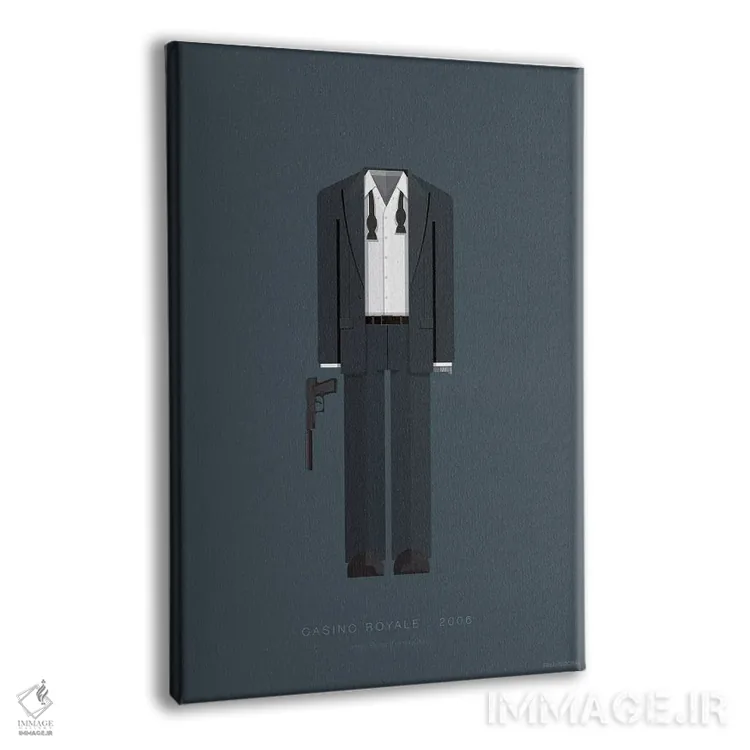 تابلو مینیمال کازینو رویال اثر فرد بیرچال - نمای پرسپکتیو محصول