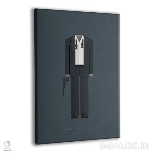 تابلو مینیمال کازینو رویال اثر فرد بیرچال - نمای پرسپکتیو محصول