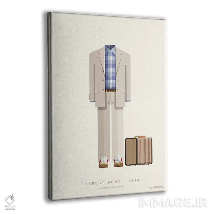 تابلو مینیمال فارست گامپ، ۱۹۹۴ اثر فرد بیرچال - نمای پرسپکتیو محصول