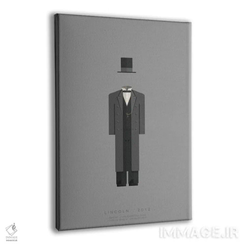 تابلو مینیمال لینکلن اثر فرد بیرچال - نمای پرسپکتیو محصول