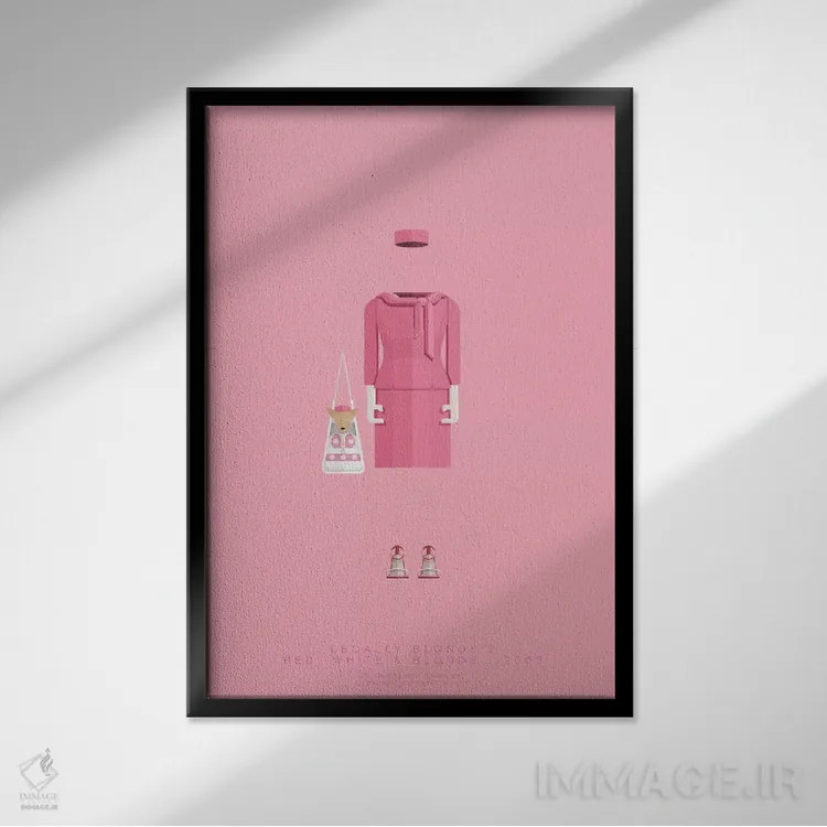 تابلو مینیمال بلوند قانونی اثر فرد بیرچال - نمای قابدار مشکی