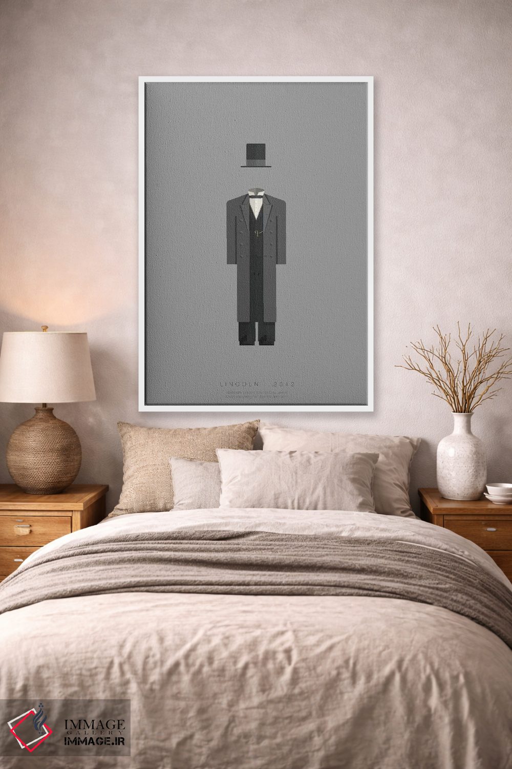 تابلو مینیمال لینکلن اثر فرد بیرچال - D1W